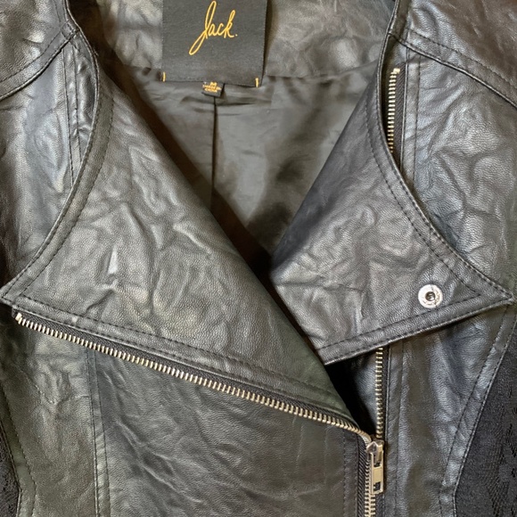 Leather & Lace Moto Jacket - Picture 2 of 4